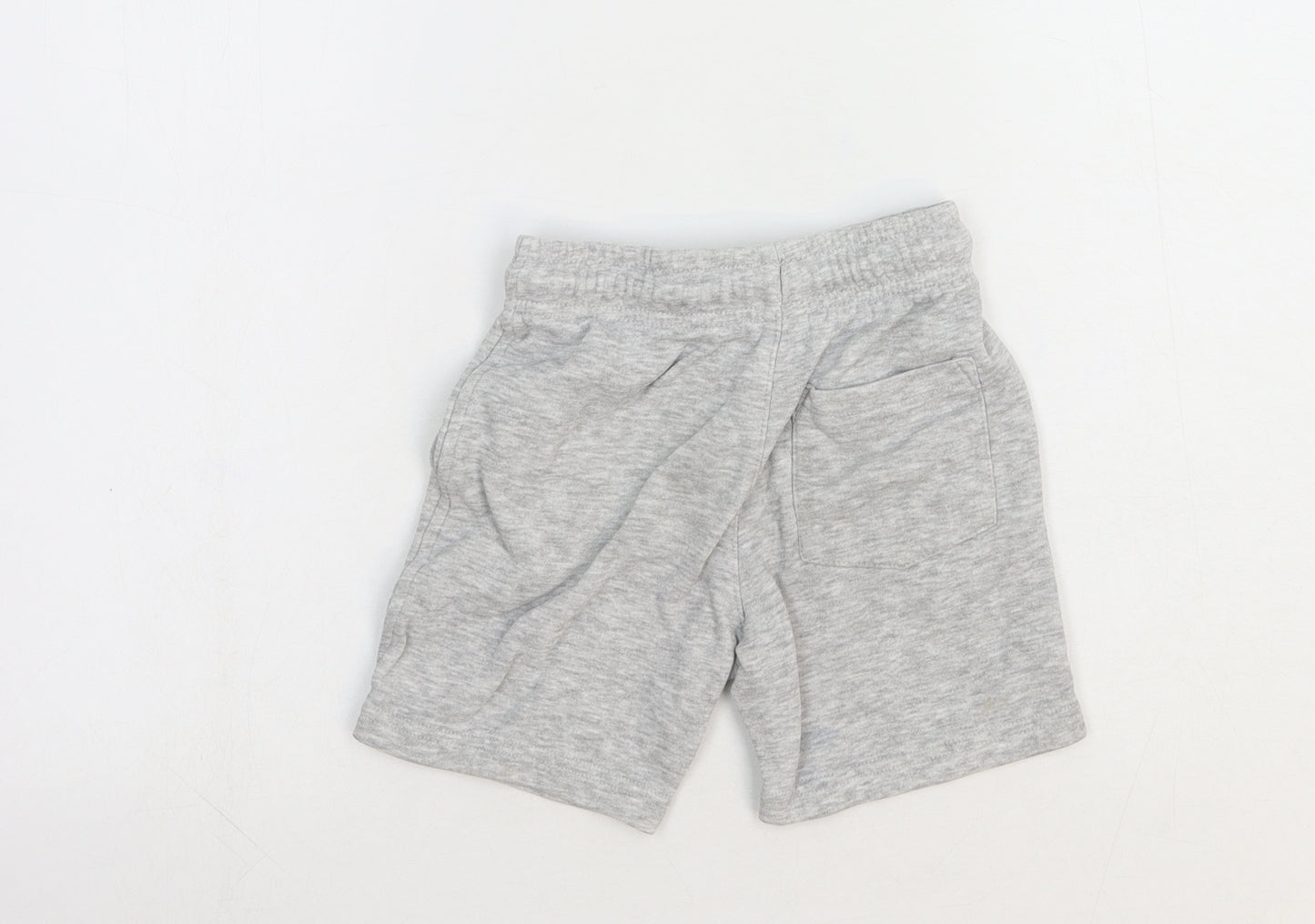 George Boys Grey Cotton Sweat Shorts Size 4-5 Years Regular Tie