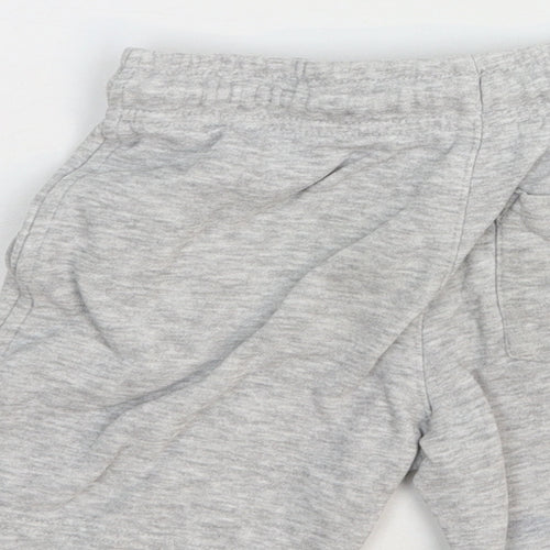 George Boys Grey Cotton Sweat Shorts Size 4-5 Years Regular Tie