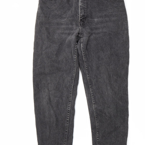 Santana Womens Grey Cotton Tapered Jeans Size 28 L28 in Regular Zip
