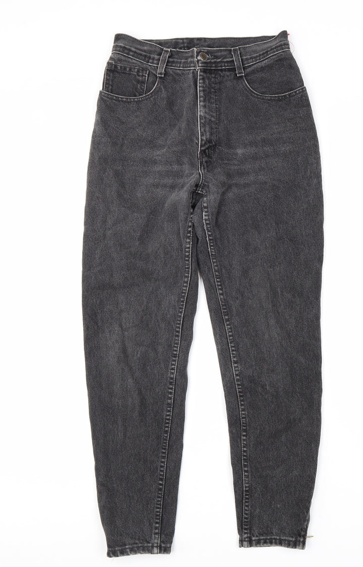 Santana Womens Grey Cotton Tapered Jeans Size 28 L28 in Regular Zip