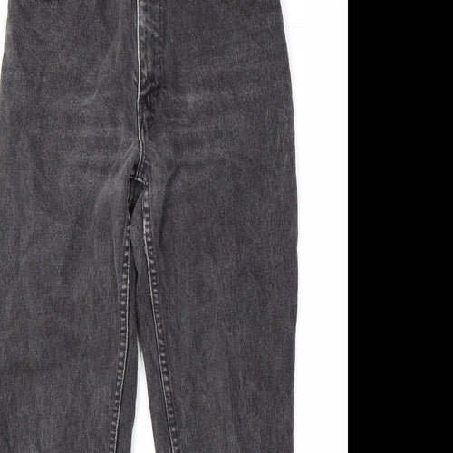 Santana Womens Grey Cotton Tapered Jeans Size 28 L28 in Regular Zip