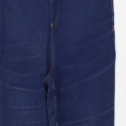 Marks and Spencer Womens Blue Cotton Jegging Jeans Size 14 L27 in Regular