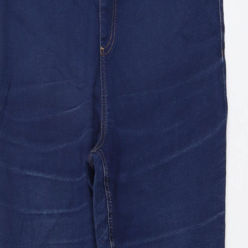 Marks and Spencer Womens Blue Cotton Jegging Jeans Size 14 L27 in Regular