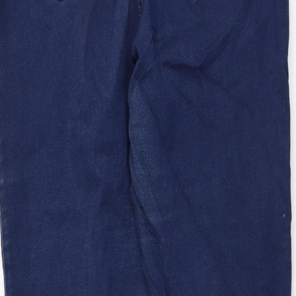 Marks and Spencer Womens Blue Cotton Jegging Jeans Size 14 L27 in Regular