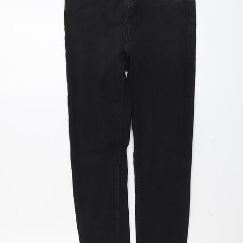 Noisy may Womens Grey Cotton Skinny Jeans Size 28 in L28 in Regular Button