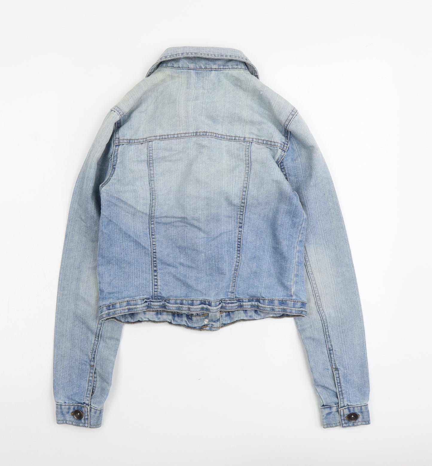 New Look Womens Blue Jacket Size 8 Button