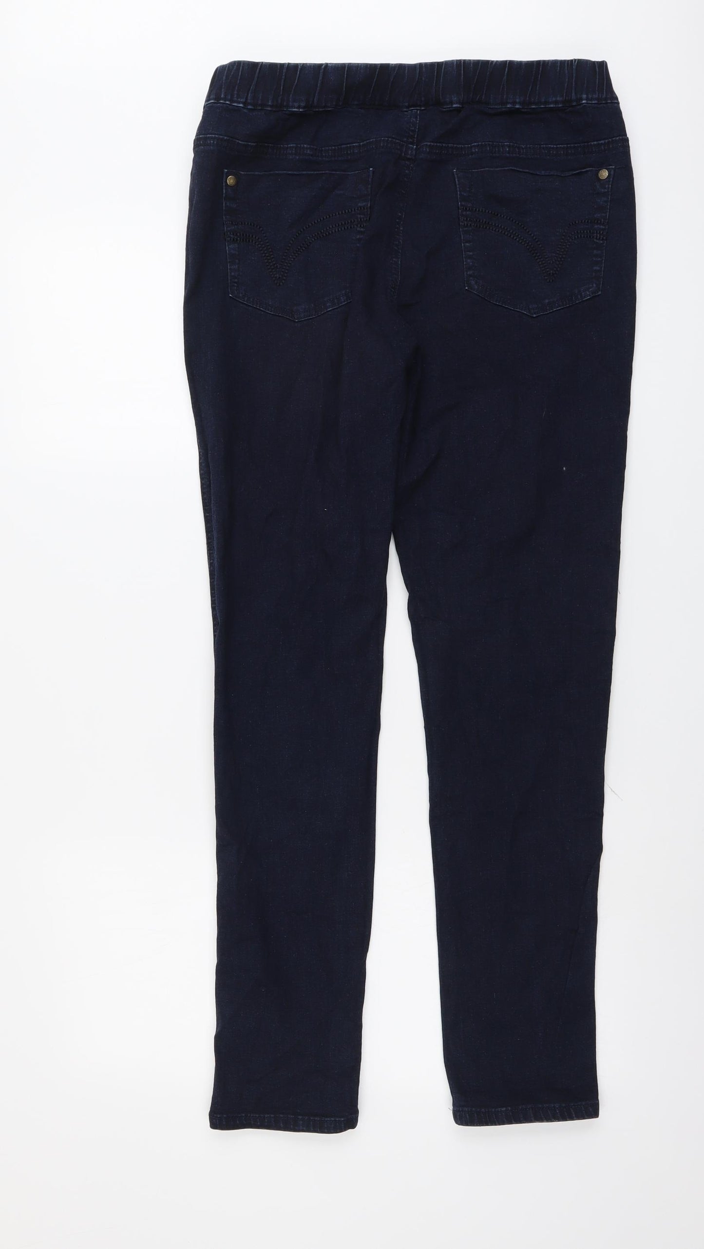 TU Womens Blue Cotton Jegging Jeans Size 14 L30 in Regular