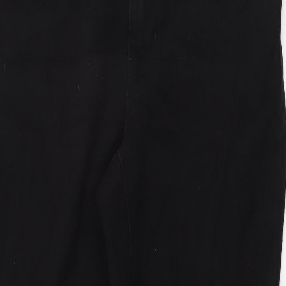 Denim & Co. Womens Black Cotton Skinny Jeans Size 12 L27 in Regular Button