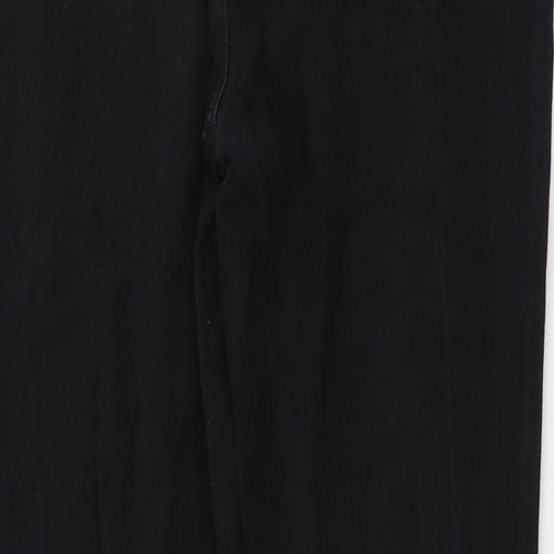I SAW IT FIRST Womens Black Cotton Tapered Jeans Size 12 L26 in Regular Button