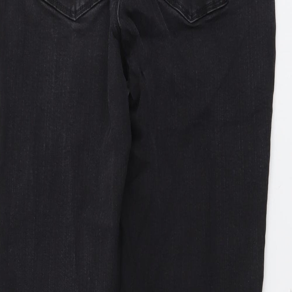 TU Womens Black Cotton Skinny Jeans Size 12 L27 in Regular Button