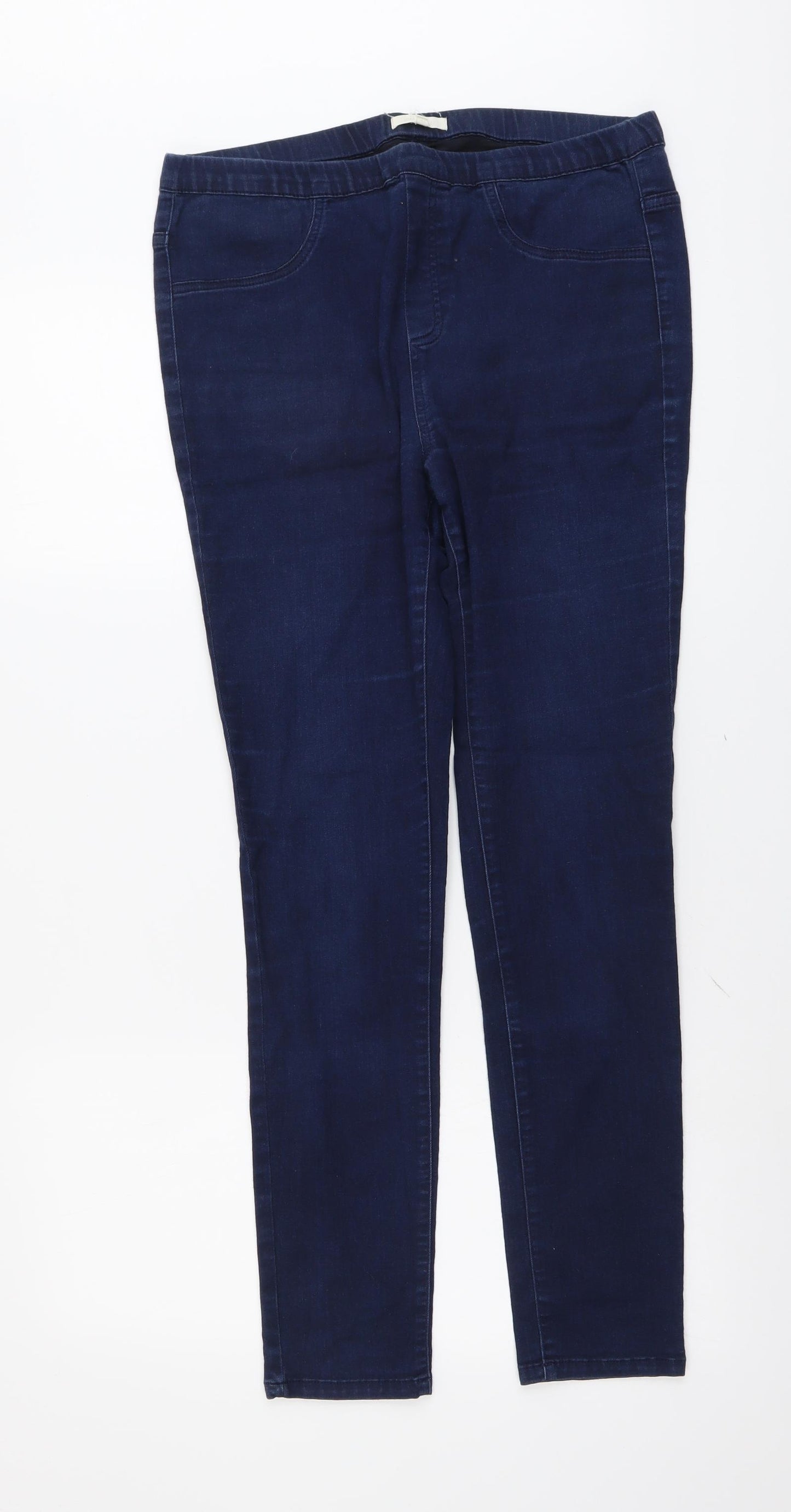 White Stuff Womens Blue Cotton Jegging Jeans Size 14 L29 in Regular