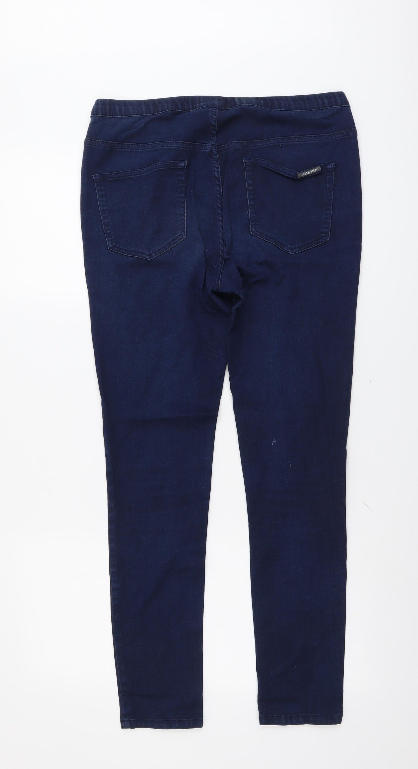 White Stuff Womens Blue Cotton Jegging Jeans Size 14 L29 in Regular