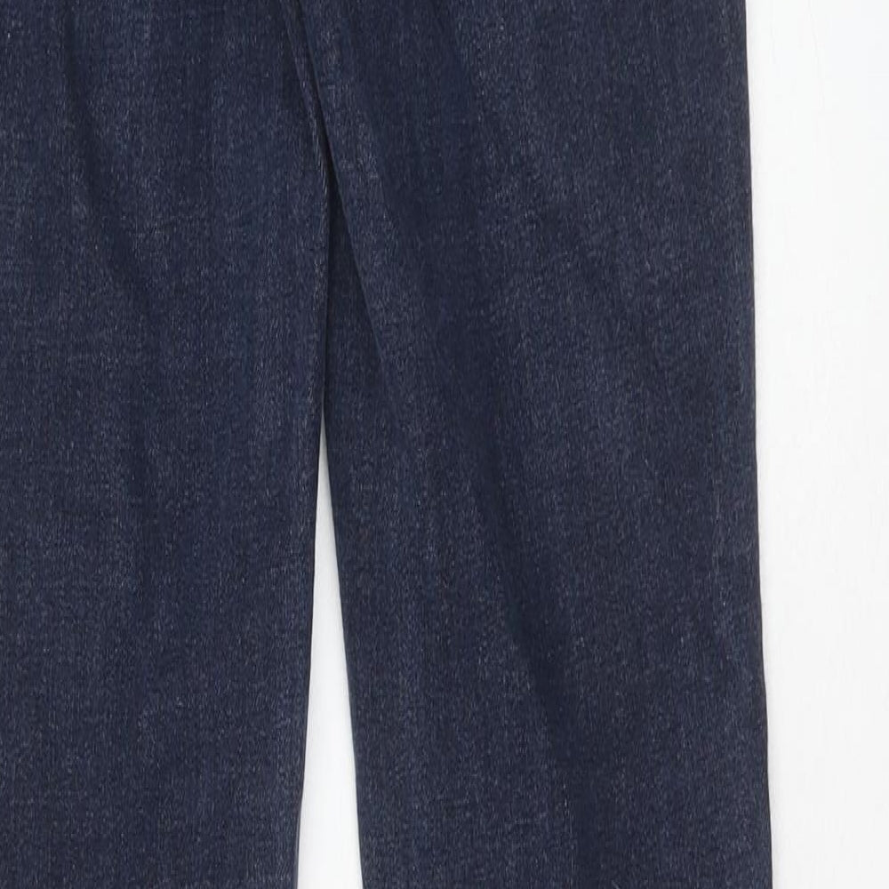 NEXT Womens Blue Cotton Skinny Jeans Size 8 Regular Zip