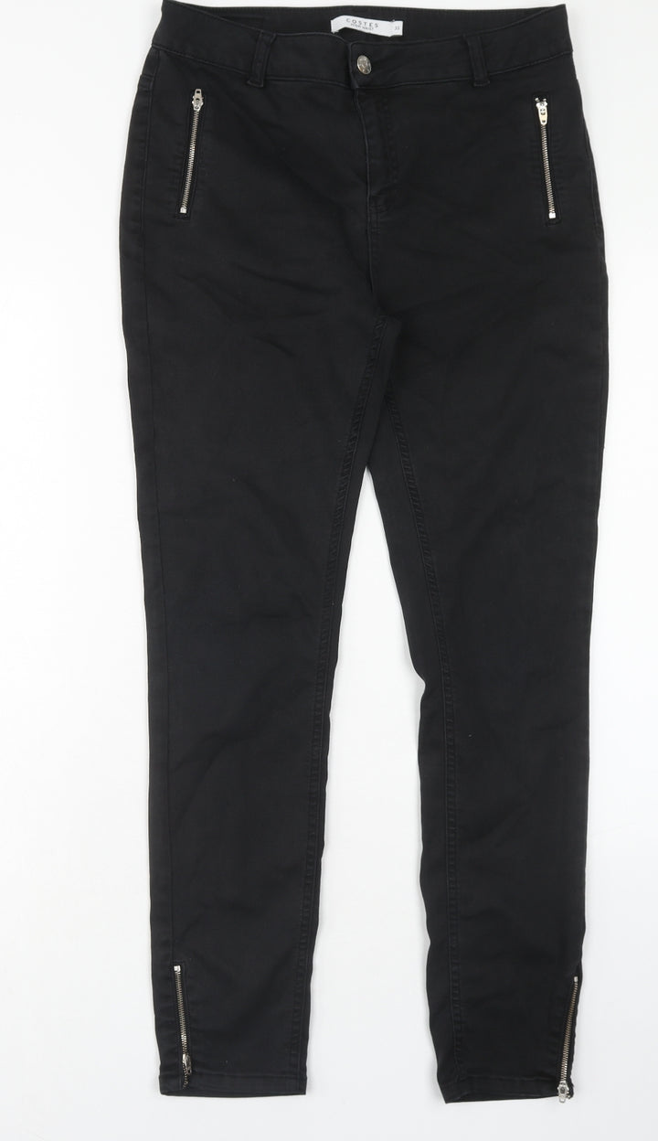 Costes Womens Black Cotton Skinny Jeans Size 33 in Regular Zip