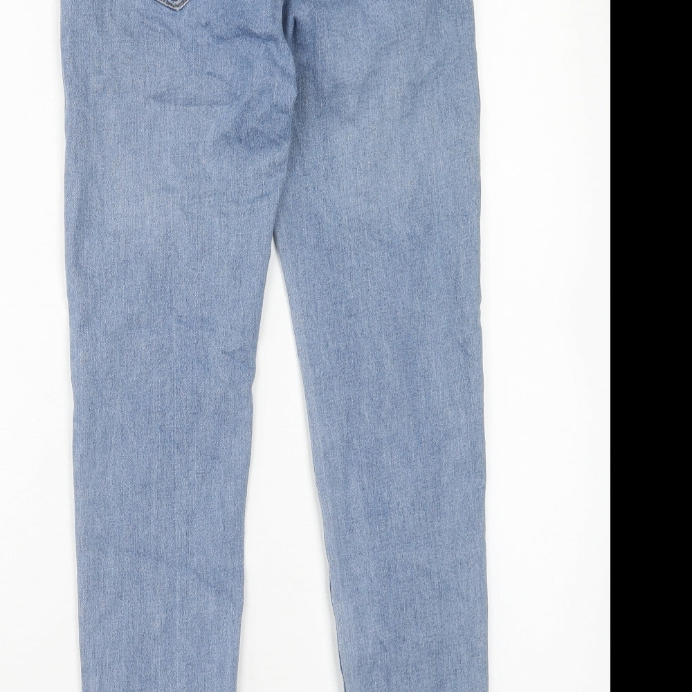 Voggo Womens Blue Cotton Skinny Jeans Size 8 Regular Zip