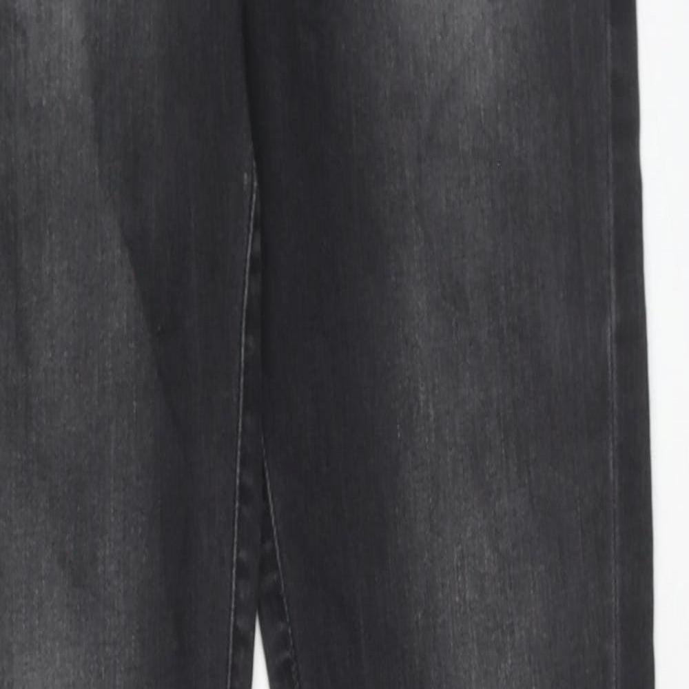 AllSaints Womens Grey Cotton Skinny Jeans Size 29 in Regular Zip