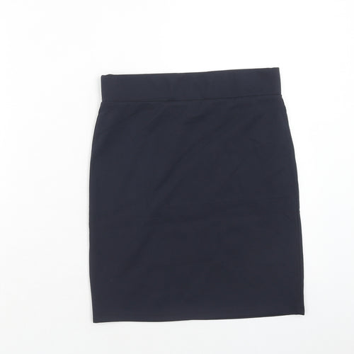 George Womens Blue Polyester Straight & Pencil Skirt Size 8