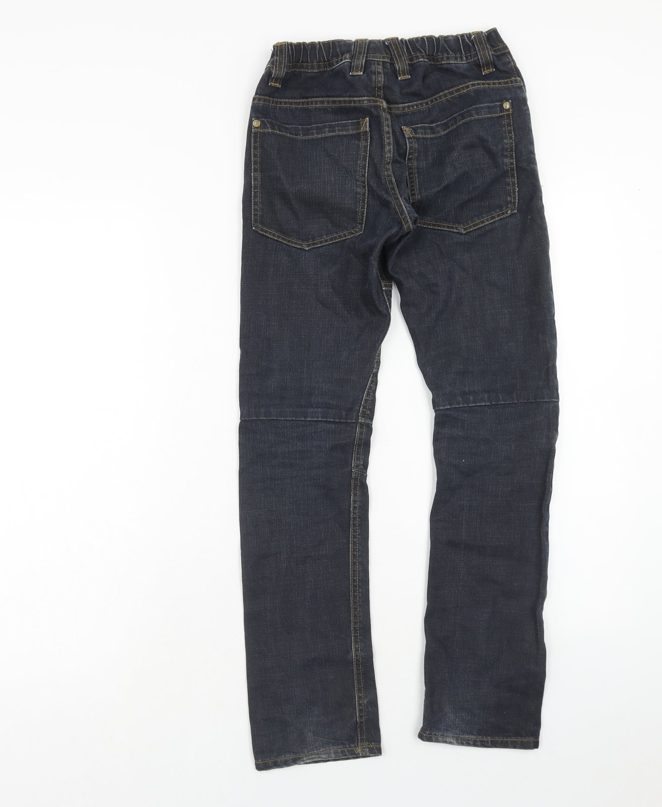 NEXT Boys Blue Cotton Straight Jeans Size 10 Years Regular Zip
