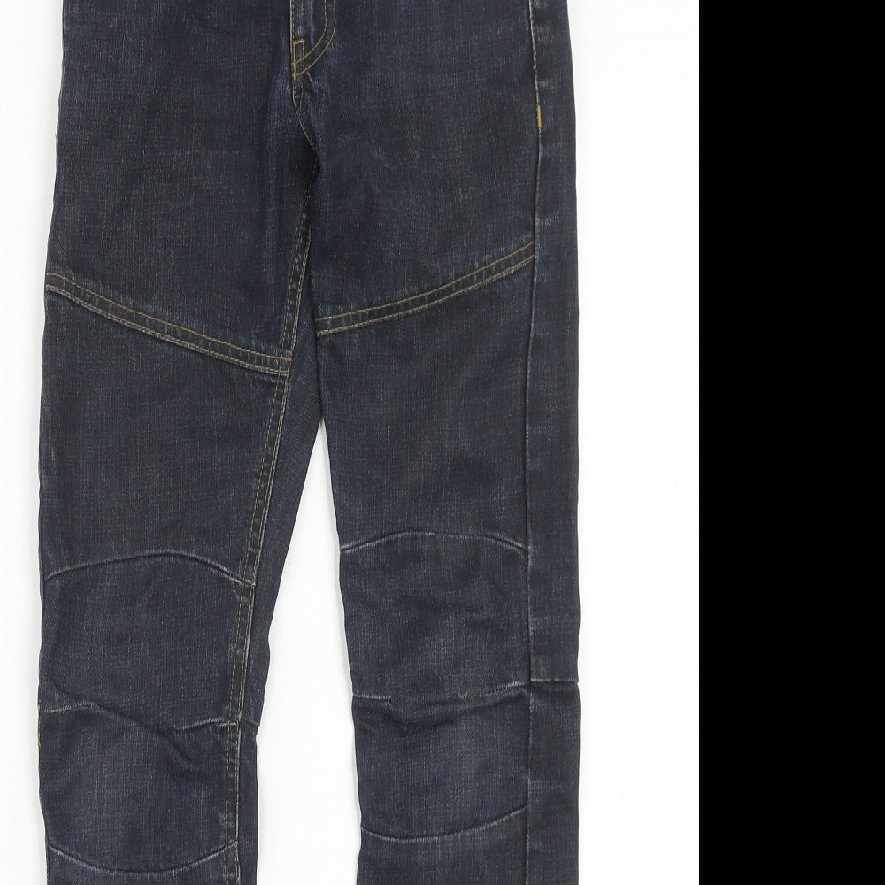 NEXT Boys Blue Cotton Straight Jeans Size 10 Years Regular Zip