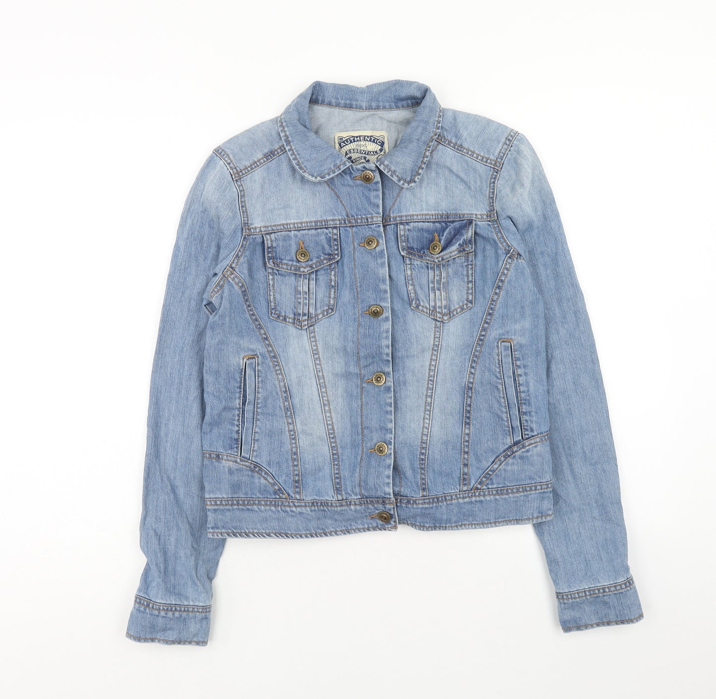 NEXT Womens Blue Jacket Size 12 Button