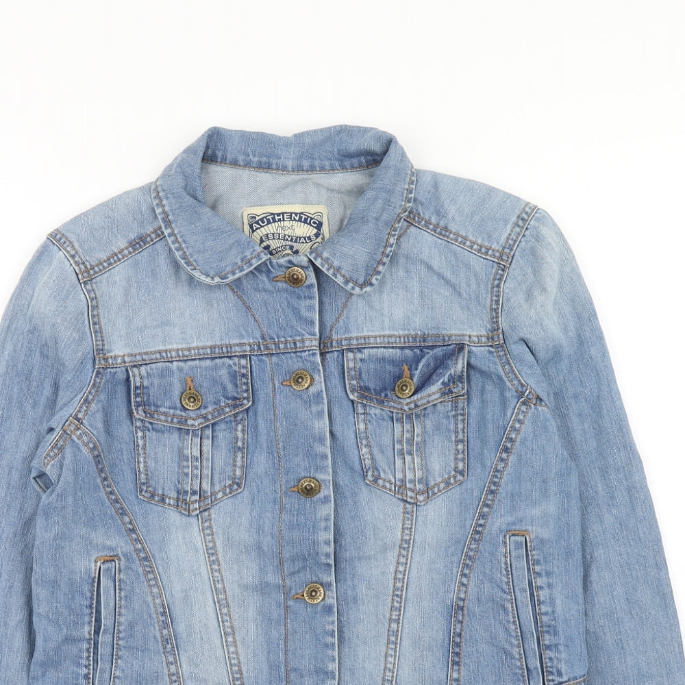NEXT Womens Blue Jacket Size 12 Button