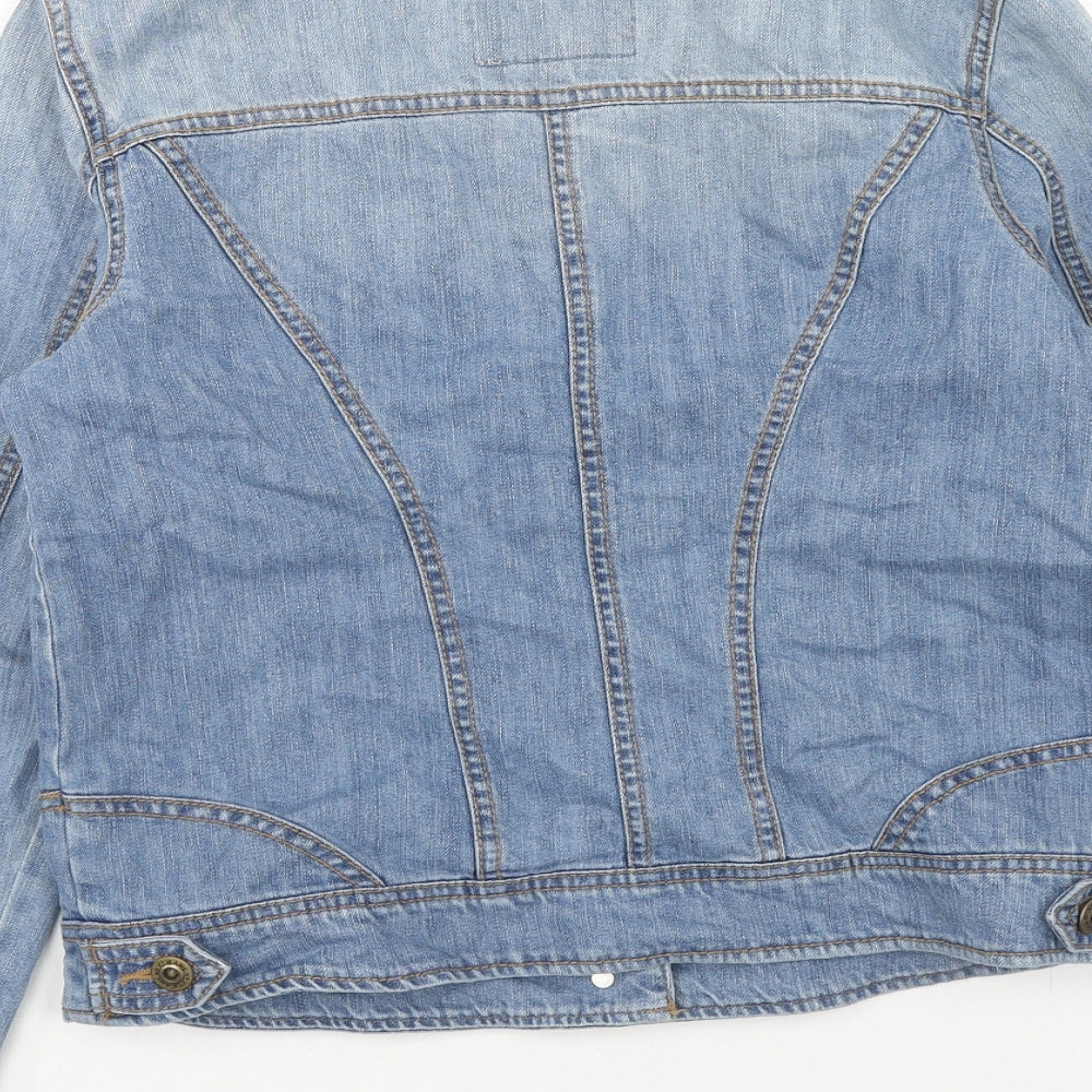 NEXT Womens Blue Jacket Size 12 Button