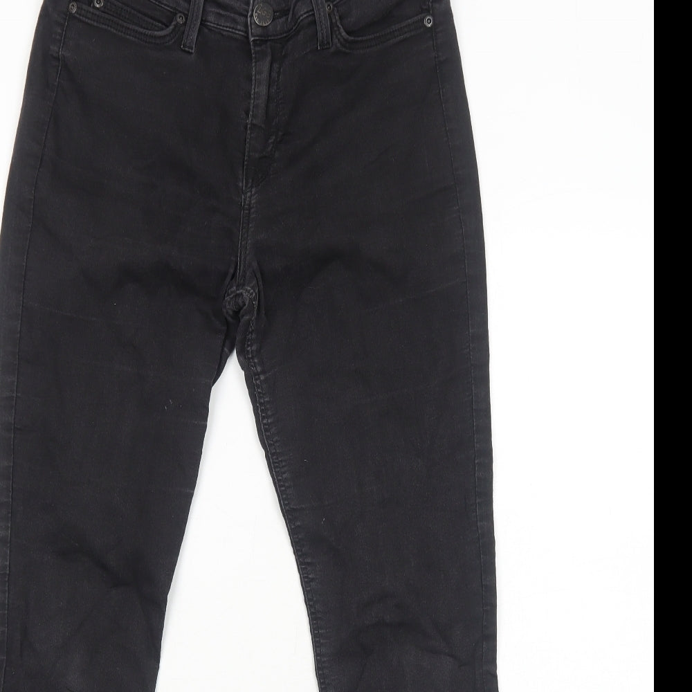 Lee Womens Black Cotton Skinny Jeans Size 12 L31 in Regular Zip