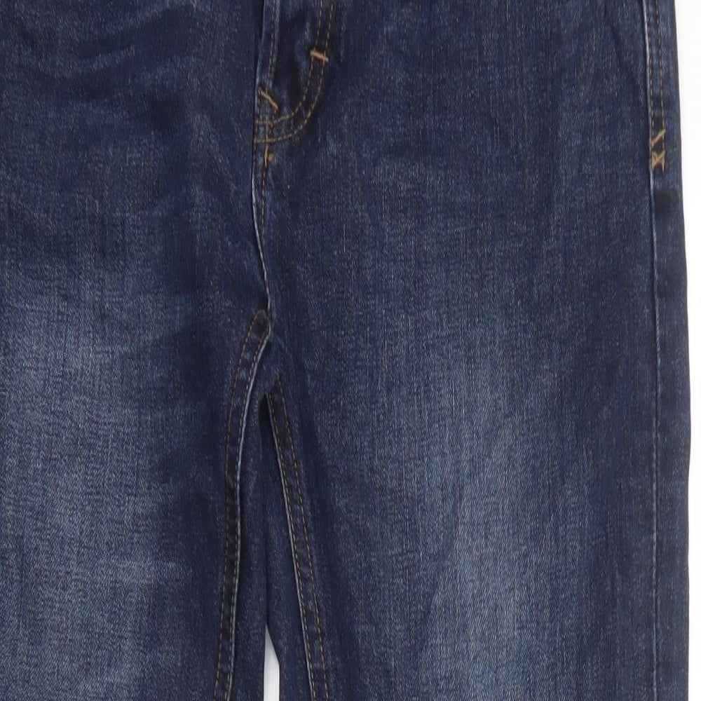 Fat Face Mens Blue Cotton Straight Jeans Size M Regular Button
