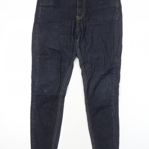 someday Womens Blue Cotton Skinny Jeans Size 12 Regular Zip