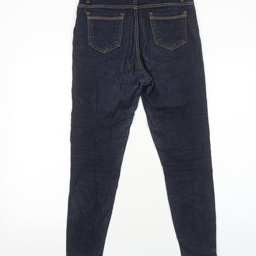 someday Womens Blue Cotton Skinny Jeans Size 12 Regular Zip