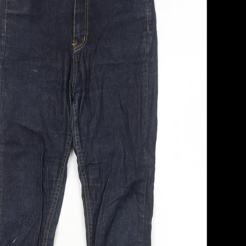 someday Womens Blue Cotton Skinny Jeans Size 12 Regular Zip
