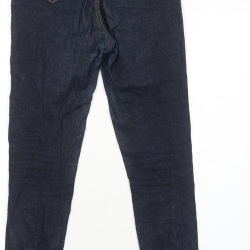 someday Womens Blue Cotton Skinny Jeans Size 12 Regular Zip