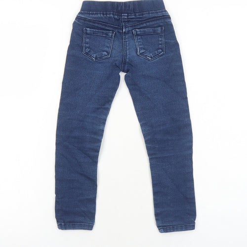 Preworn Boys Blue Cotton Straight Jeans Size 3 Years Regular Pullover