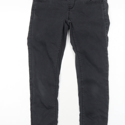 Topshop Womens Black Cotton Jegging Jeans Size 8 Regular
