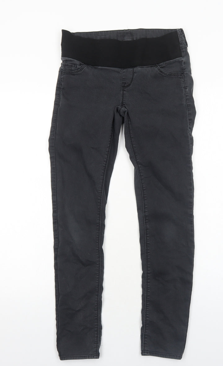 Topshop Womens Black Cotton Jegging Jeans Size 8 Regular
