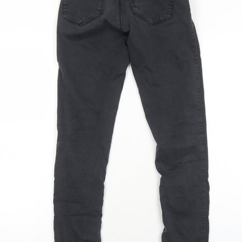 Topshop Womens Black Cotton Jegging Jeans Size 8 Regular