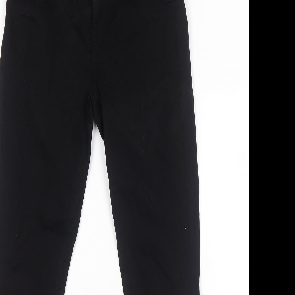 J Brand Womens Black Cotton Skinny Jeans Size 6 Regular Zip