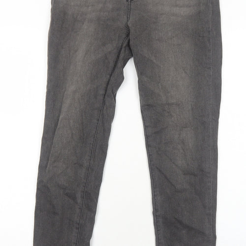 SheIn Womens Grey Cotton Skinny Jeans Size M Regular Zip