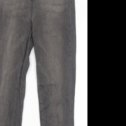 SheIn Womens Grey Cotton Skinny Jeans Size M Regular Zip