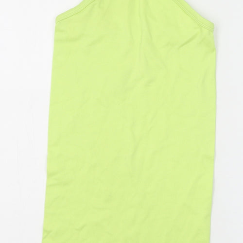 Primark Womens Green Nylon Bodycon Size XS Halter Pullover
