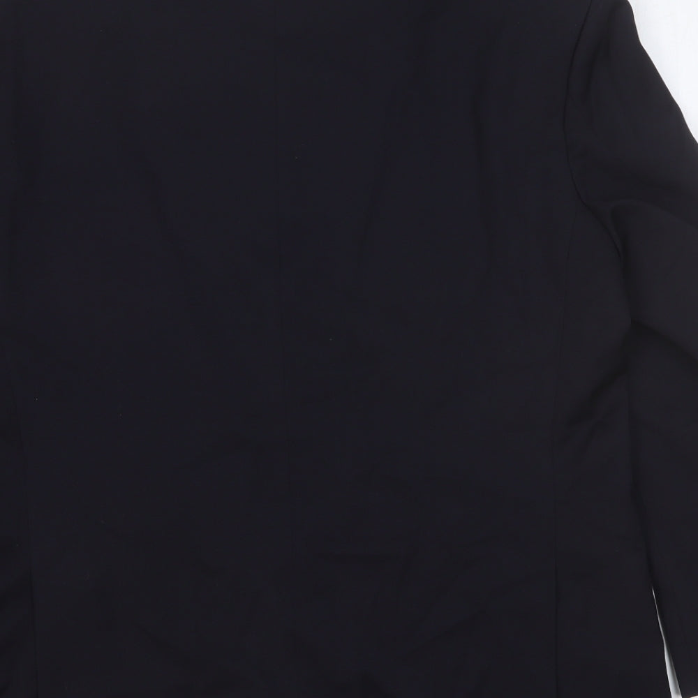 Marks and Spencer Mens Black Wool Jacket Suit Jacket Size 40 Regular
