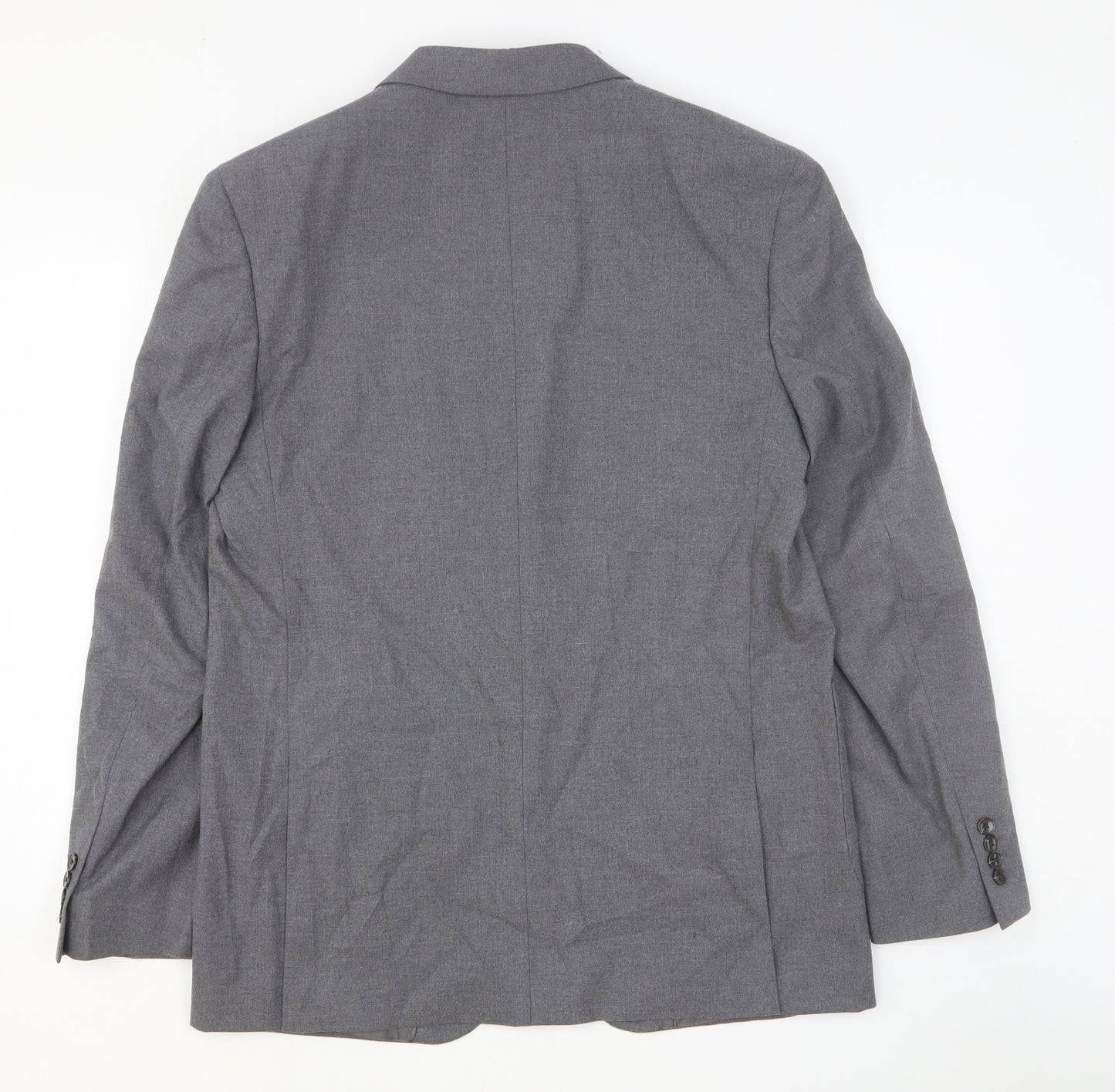 Autograph Mens Grey Polyester Jacket Suit Jacket Size 42 Regular