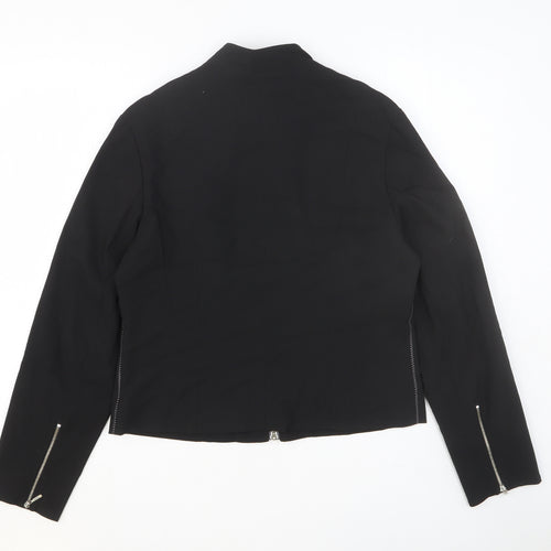 Apart Womens Black Jacket Size 14 Zip