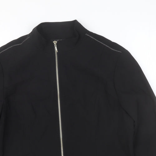 Apart Womens Black Jacket Size 14 Zip