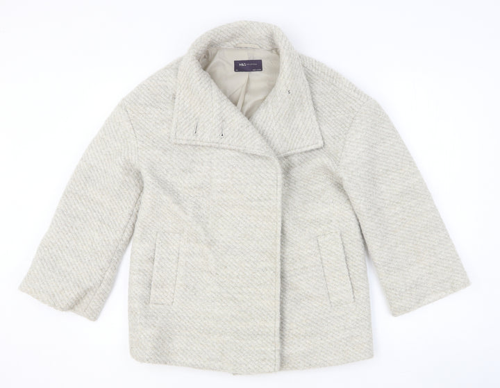 Marks and Spencer Womens Beige Jacket Size XS Button