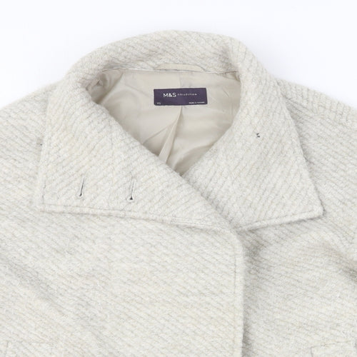 Marks and Spencer Womens Beige Jacket Size XS Button