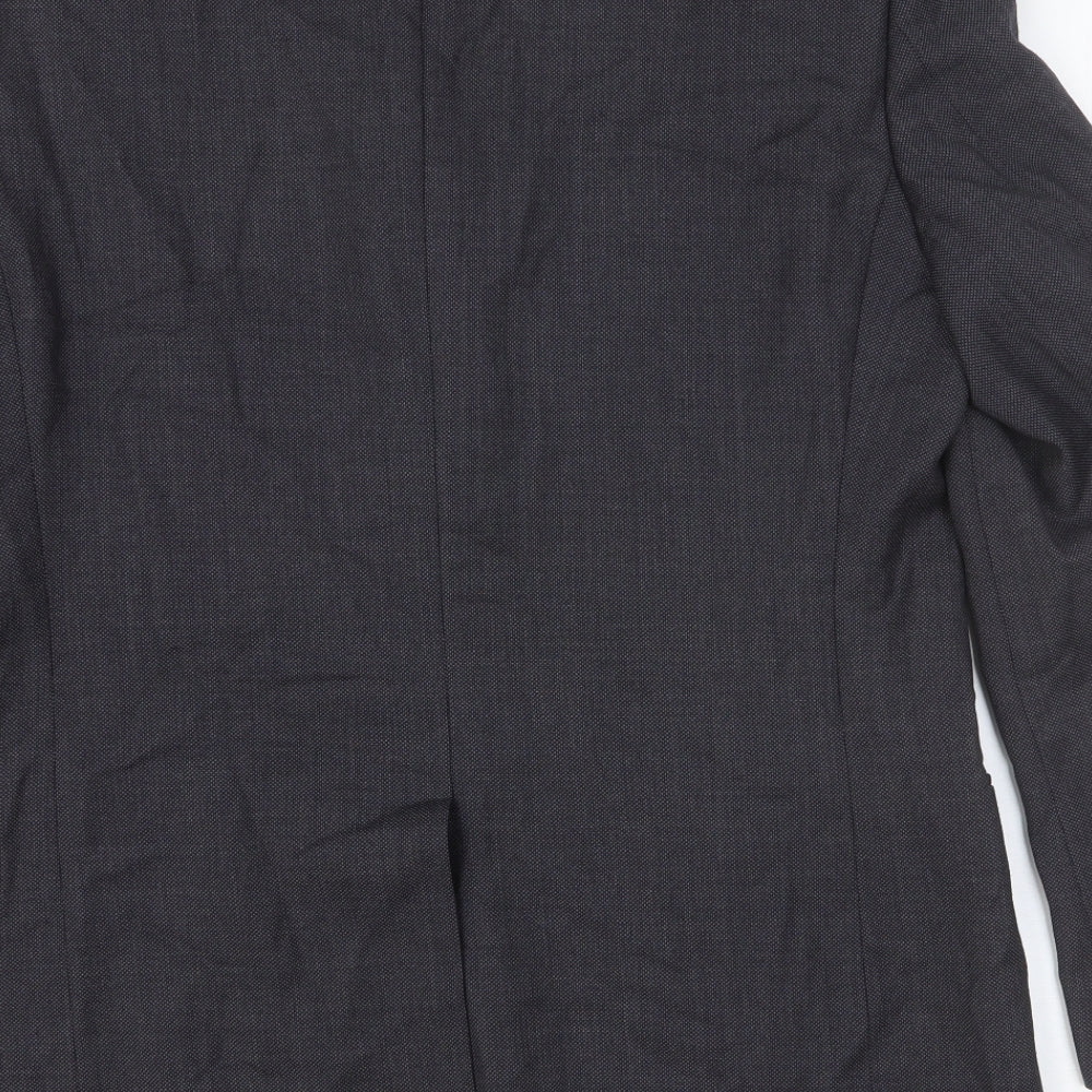 Howick Tailored Mens Grey Wool Jacket Suit Jacket Size 38 Regular