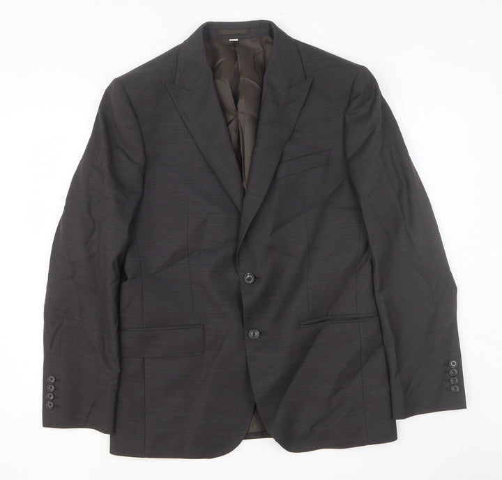 Marks and Spencer Mens Grey Wool Jacket Suit Jacket Size 40 Regular