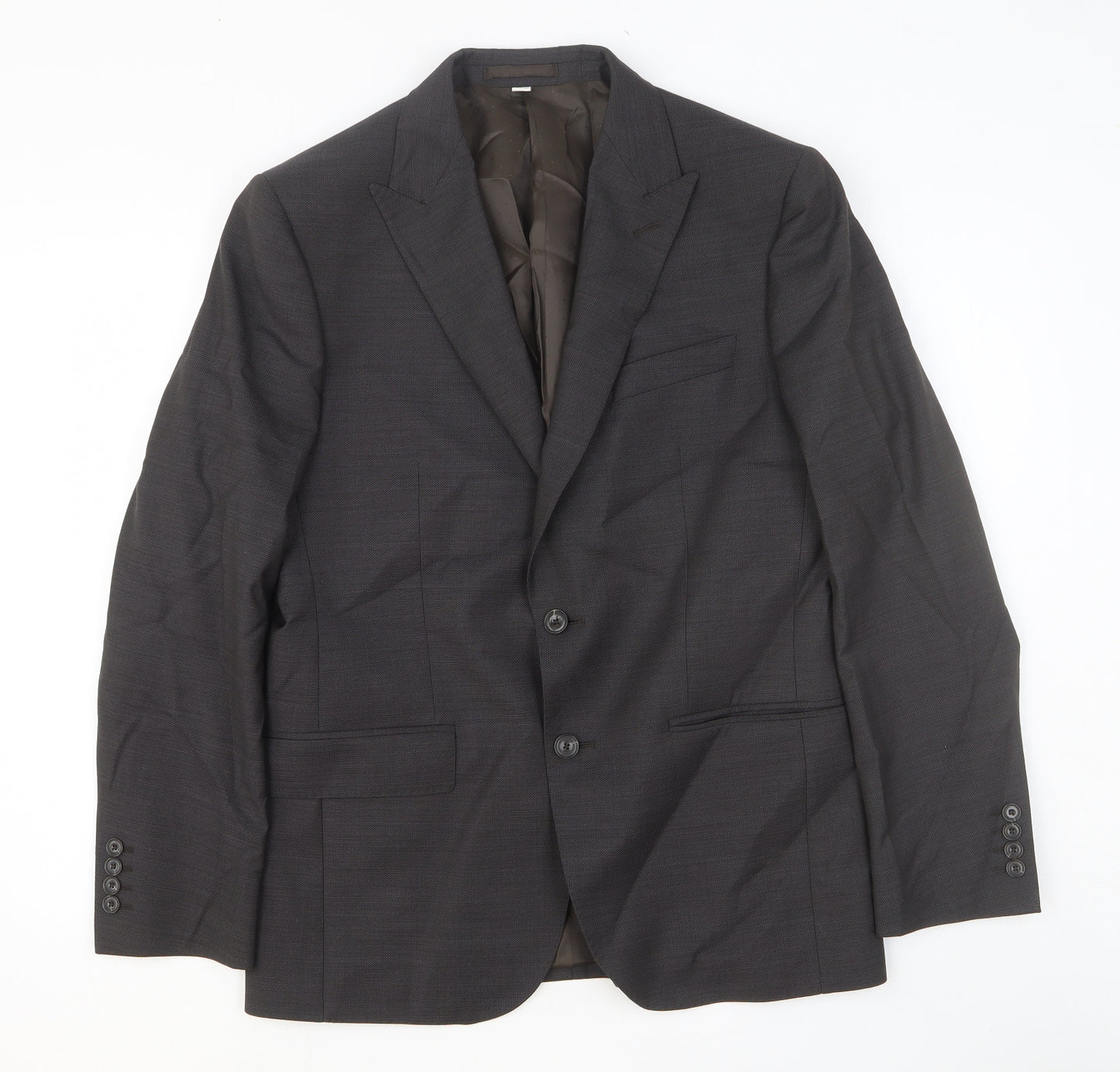 Marks and Spencer Mens Grey Wool Jacket Suit Jacket Size 40 Regular