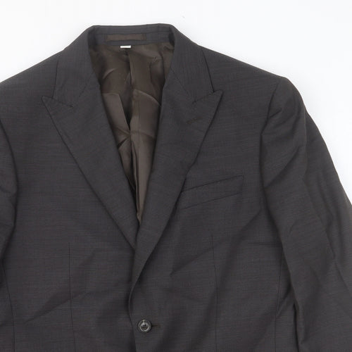 Marks and Spencer Mens Grey Wool Jacket Suit Jacket Size 40 Regular